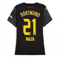 Borussia Dortmund Donyell Malen #21 Bortatröja Dam 2024-25 Kortärmad